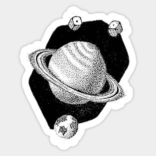 Slapdash Saturn Sticker